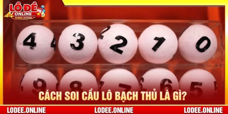 Cách soi cầu lô bạch thủ là gì?
